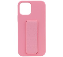 Чохол Silicone Case Hand Holder для Apple iPhone 12 Pro Max (6.7") Рожевий / Pink