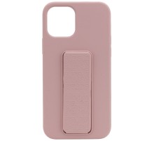 Чохол Silicone Case Hand Holder для Apple iPhone 12 Pro Max (6.7") Рожевий / Pink Sand