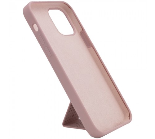 Чохол Silicone Case Hand Holder для Apple iPhone 12 Pro Max (6.7") Рожевий / Pink Sand Чохол Silicone Case Hand Holder для Apple iPhone 12 Pro Max (6.7") Рожевий / Pink Sand