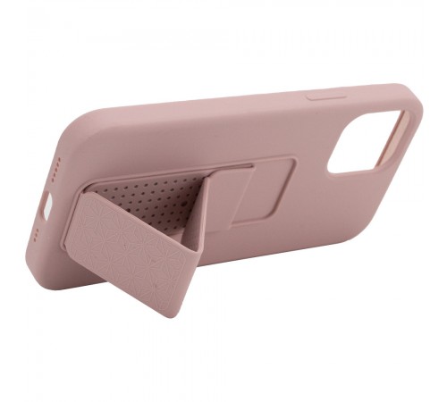 Чохол Silicone Case Hand Holder для Apple iPhone 12 Pro Max (6.7") Рожевий / Pink Sand Чохол Silicone Case Hand Holder для Apple iPhone 12 Pro Max (6.7") Рожевий / Pink Sand