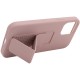 Чохол Silicone Case Hand Holder для Apple iPhone 12 Pro Max (6.7") Рожевий / Pink Sand