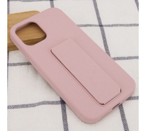 Чохол Silicone Case Hand Holder для Apple iPhone 12 Pro Max (6.7") Рожевий / Pink Sand Чохол Silicone Case Hand Holder для Apple iPhone 12 Pro Max (6.7") Рожевий / Pink Sand