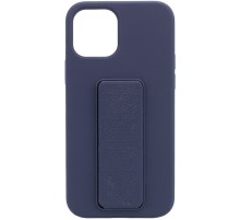 Чохол Silicone Case Hand Holder для Apple iPhone 12 Pro Max (6.7") Темно-синій / Midnight blue