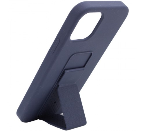 Чохол Silicone Case Hand Holder для Apple iPhone 12 Pro Max (6.7") Темно-синій / Midnight blue Чохол Silicone Case Hand Holder для Apple iPhone 12 Pro Max (6.7") Темно-синій / Midnight blue