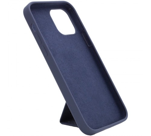 Чохол Silicone Case Hand Holder для Apple iPhone 12 Pro Max (6.7") Темно-синій / Midnight blue Чохол Silicone Case Hand Holder для Apple iPhone 12 Pro Max (6.7") Темно-синій / Midnight blue