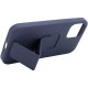 Чохол Silicone Case Hand Holder для Apple iPhone 12 Pro Max (6.7") Темно-синій / Midnight blue