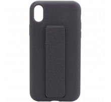 Чохол Silicone Case Hand Holder для Apple iPhone XS Max (6.5") Чорний / Black