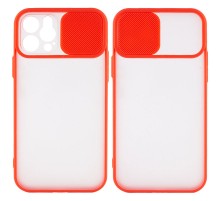 Чохол Camshield mate TPU зі шторкою для камери для Apple iPhone 12 Pro / 12 (6.1") Червоний