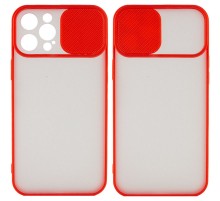 Чохол Camshield mate TPU зі шторкою для камери для Apple iPhone 12 Pro Max (6.7") Червоний