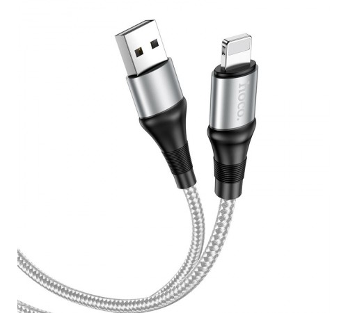 Дата кабель Hoco X50 "Excellent" USB to Lightning (1m) Сірий Дата кабель Hoco X50 "Excellent" USB to Lightning (1m) Сірий