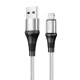 Дата кабель Hoco X50 "Excellent" USB to Lightning (1m) Сірий