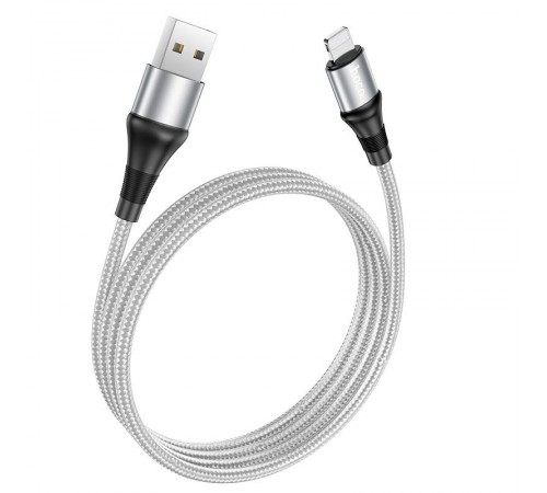 Дата кабель Hoco X50 "Excellent" USB to Lightning (1m) Сірий Дата кабель Hoco X50 "Excellent" USB to Lightning (1m) Сірий