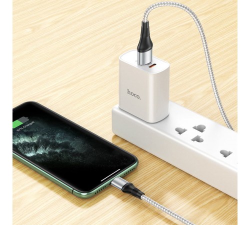 Дата кабель Hoco X50 "Excellent" USB to Lightning (1m) Сірий Дата кабель Hoco X50 "Excellent" USB to Lightning (1m) Сірий