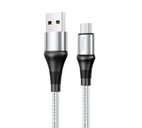 Дата кабель Hoco X50 "Excellent" USB to MicroUSB (1m) Сірий Дата кабель Hoco X50 "Excellent" USB to MicroUSB (1m) Сірий