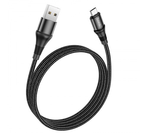 Дата кабель Hoco X50 "Excellent" USB to MicroUSB (1m) Чорний Дата кабель Hoco X50 "Excellent" USB to MicroUSB (1m) Чорний