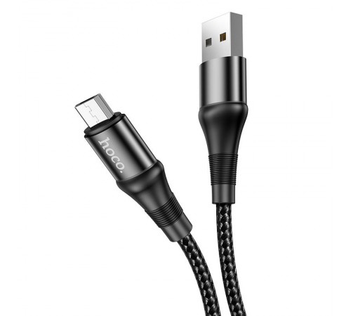 Дата кабель Hoco X50 "Excellent" USB to MicroUSB (1m) Чорний Дата кабель Hoco X50 "Excellent" USB to MicroUSB (1m) Чорний