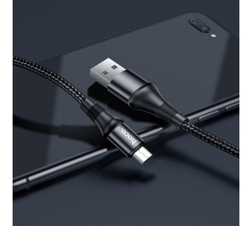 Дата кабель Hoco X50 "Excellent" USB to MicroUSB (1m) Чорний Дата кабель Hoco X50 "Excellent" USB to MicroUSB (1m) Чорний