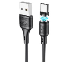 Дата кабель Hoco X52 "Sereno magnetic" USB to Type-C (1m) Чорний