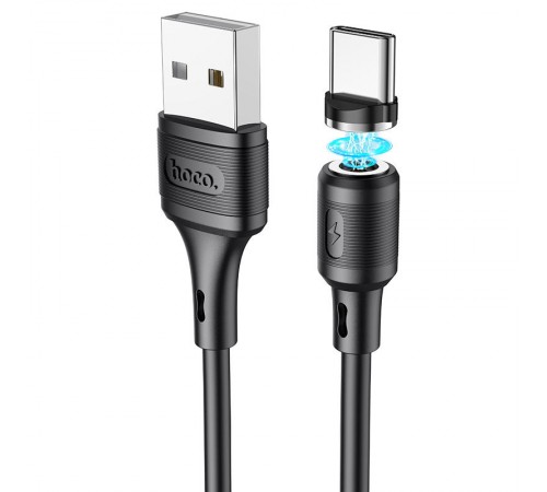 Дата кабель Hoco X52 "Sereno magnetic" USB to Type-C (1m) Чорний Дата кабель Hoco X52 "Sereno magnetic" USB to Type-C (1m) Чорний