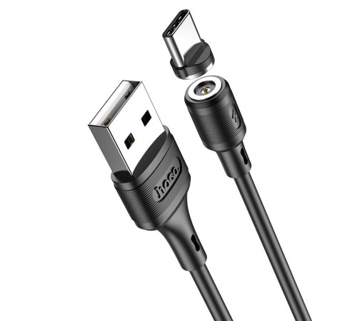 Дата кабель Hoco X52 "Sereno magnetic" USB to Type-C (1m) Чорний Дата кабель Hoco X52 "Sereno magnetic" USB to Type-C (1m) Чорний