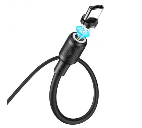 Дата кабель Hoco X52 "Sereno magnetic" USB to Type-C (1m) Чорний Дата кабель Hoco X52 "Sereno magnetic" USB to Type-C (1m) Чорний