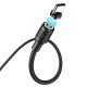 Дата кабель Hoco X52 "Sereno magnetic" USB to Type-C (1m) Чорний