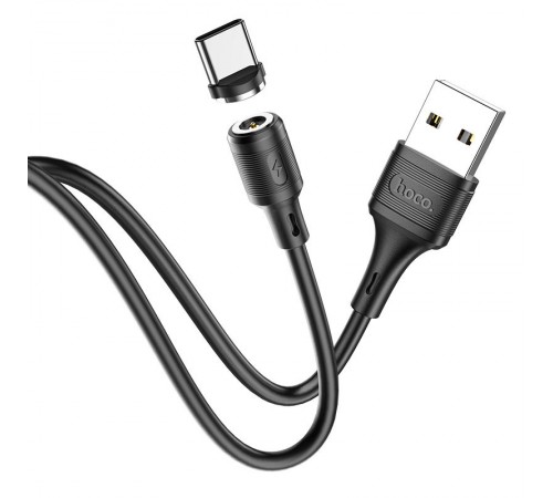 Дата кабель Hoco X52 "Sereno magnetic" USB to Type-C (1m) Чорний Дата кабель Hoco X52 "Sereno magnetic" USB to Type-C (1m) Чорний