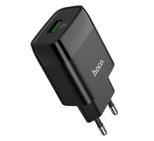 МЗП Hoco C72Q Glorious QC3.0 18W (1USB-A) Чорний
