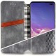 Шкіряний чохол-книжка GETMAN Cubic (PU) для Samsung Galaxy A10s Сірий
