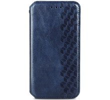 Шкіряний чохол-книжка GETMAN Cubic (PU) для Samsung Galaxy A52 4G / A52 5G / A52s Синій