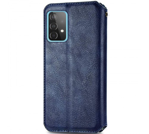 Шкіряний чохол-книжка GETMAN Cubic (PU) для Samsung Galaxy A52 4G / A52 5G / A52s Синій Шкіряний чохол-книжка GETMAN Cubic (PU) для Samsung Galaxy A52 4G / A52 5G / A52s Синій