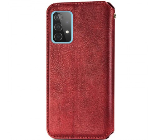 Шкіряний чохол-книжка GETMAN Cubic (PU) для Samsung Galaxy A52 4G / A52 5G / A52s Червоний Шкіряний чохол-книжка GETMAN Cubic (PU) для Samsung Galaxy A52 4G / A52 5G / A52s Червоний