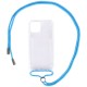 Чохол TPU Crossbody Transparent для Apple iPhone 12 Pro Max (6.7") Блакитний