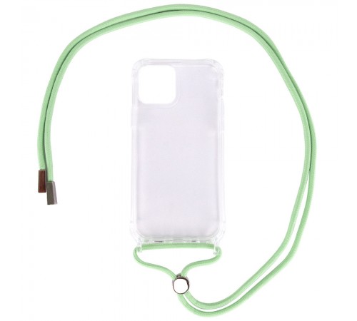 Чохол TPU Crossbody Transparent для Apple iPhone 12 Pro Max (6.7") М'ятний Чохол TPU Crossbody Transparent для Apple iPhone 12 Pro Max (6.7") М'ятний