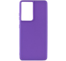 Силіконовий чохол Candy для Samsung Galaxy S21 Ultra Бузковий
