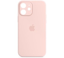 Чохол Silicone Case Full Camera Protective (AA) для Apple iPhone 12 (6.1") Рожевий / Chalk Pink