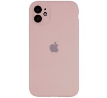 Чохол Silicone Case Full Camera Protective (AA) для Apple iPhone 12 (6.1") Рожевий / Pink Sand