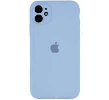 Чохол Silicone Case Full Camera Protective (AA) для Apple iPhone 12 (6.1") Блакитний / Lilac Blue