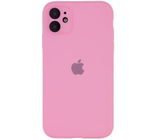 Чохол Silicone Case Full Camera Protective (AA) для Apple iPhone 12 (6.1") Рожевий / Light pink