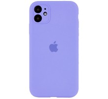 Чохол Silicone Case Full Camera Protective (AA) для Apple iPhone 12 (6.1") Бузковий / Dasheen