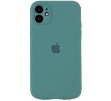 Чохол Silicone Case Full Camera Protective (AA) для Apple iPhone 12 (6.1") Зелений / Pine green