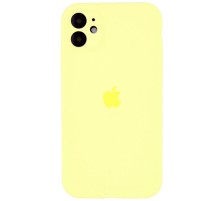 Чохол Silicone Case Full Camera Protective (AA) для Apple iPhone 12 (6.1") Жовтий / Mellow Yellow