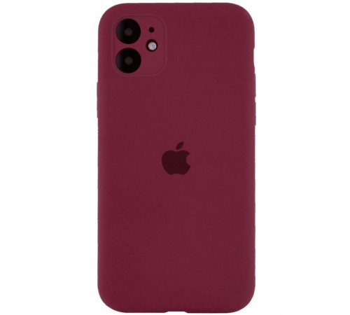 Чохол Silicone Case Full Camera Protective (AA) для Apple iPhone 12 (6.1") Бордовий / Plum / PVH Чохол Silicone Case Full Camera Protective (AA) для Apple iPhone 12 (6.1") Бордовий / Plum / PVH