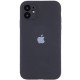 Чохол Silicone Case Full Camera Protective (AA) для Apple iPhone 12 (6.1") Сірий / Dark Gray / PVH