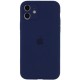 Чохол Silicone Case Full Camera Protective (AA) для Apple iPhone 12 (6.1") Синій / Deep navy / PVH