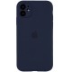 Чохол Silicone Case Full Camera Protective (AA) для Apple iPhone 12 (6.1") Темно-синій / Midnight blue / PVH