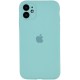 Чохол Silicone Case Full Camera Protective (AA) для Apple iPhone 12 (6.1") Бірюзовий / Ice Blue