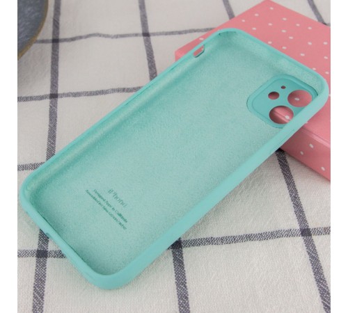 Чохол Silicone Case Full Camera Protective (AA) для Apple iPhone 12 (6.1") Бірюзовий / Ice Blue Чохол Silicone Case Full Camera Protective (AA) для Apple iPhone 12 (6.1") Бірюзовий / Ice Blue