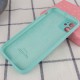 Чохол Silicone Case Full Camera Protective (AA) для Apple iPhone 12 (6.1") Бірюзовий / Ice Blue