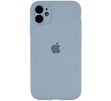 Чохол Silicone Case Full Camera Protective (AA) для Apple iPhone 12 (6.1") Блакитний / Sweet Blue